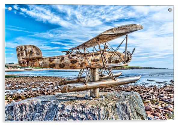 Stonehaven Seaplane  Acrylic by Valerie Paterson