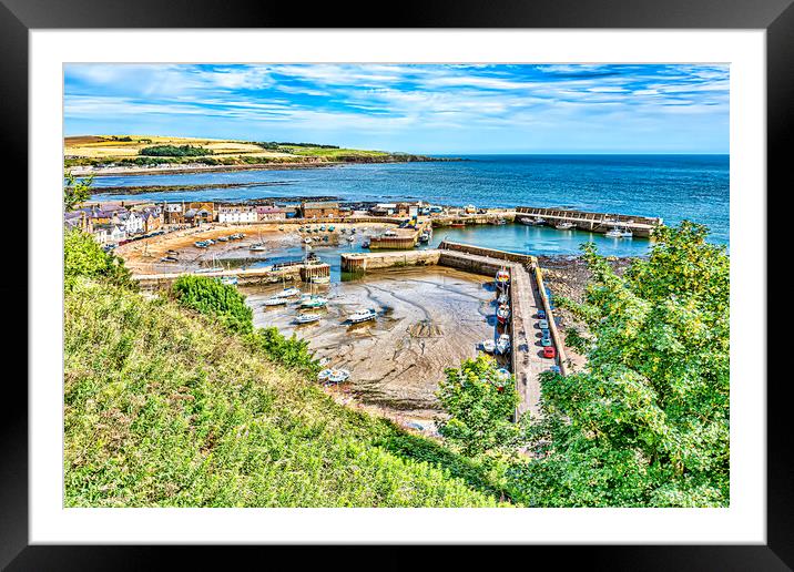 Stonehaven Harbour  Framed Mounted Print by Valerie Paterson
