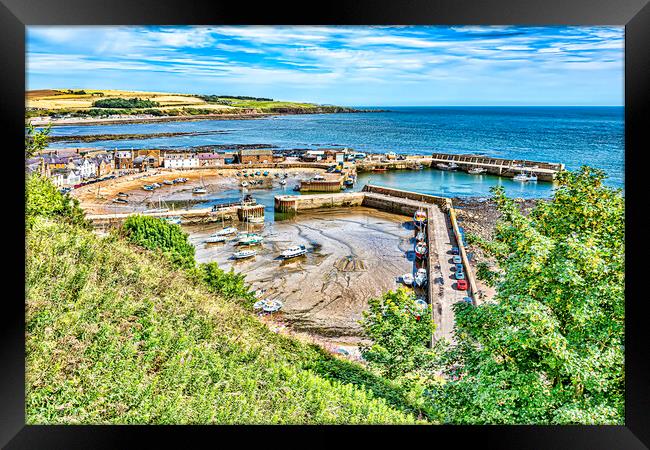 Stonehaven Harbour  Framed Print by Valerie Paterson