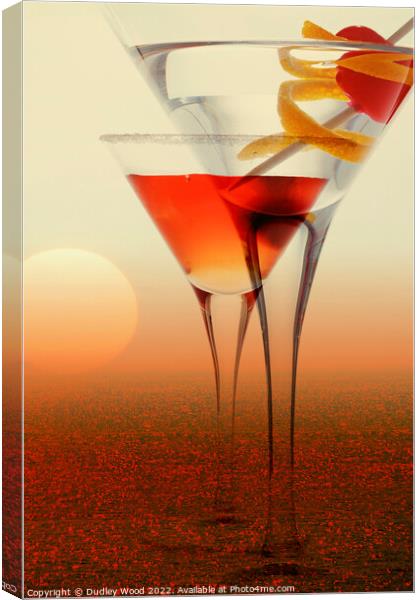 Sunset Sips Canvas Print by Dudley Wood