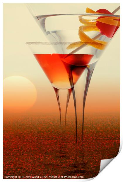 Sunset Sips Print by Dudley Wood