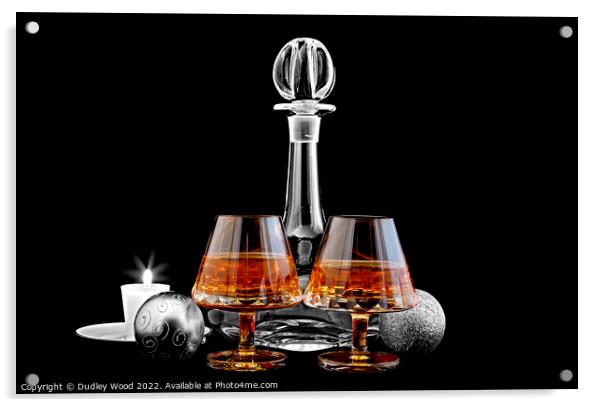 Festive Brandy Delight Acrylic by Dudley Wood