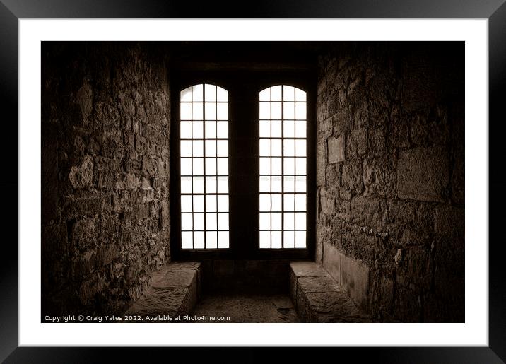 Castle Window Light Framed Mounted Print by Craig Yates