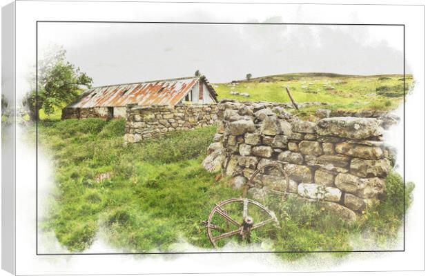 Ruins at Abandoned Scottish Croft 2 Canvas Print by Robert Murray
