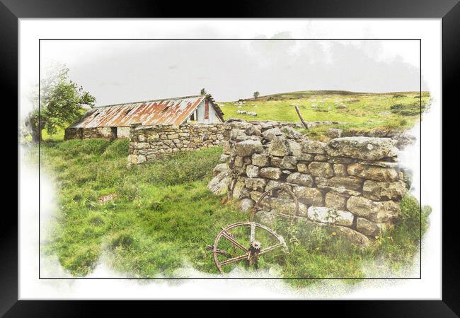 Ruins at Abandoned Scottish Croft 2 Framed Print by Robert Murray