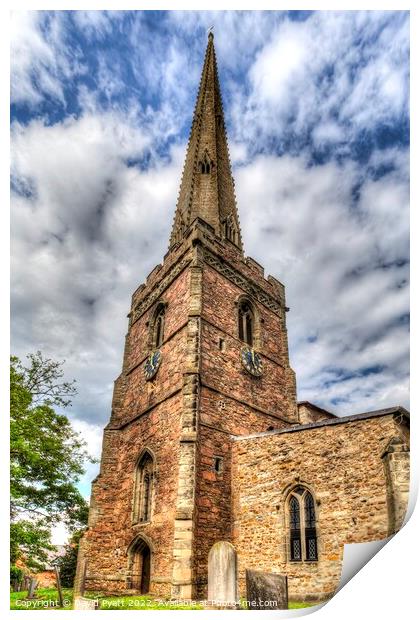 St Mary's Church Queniborough  Print by David Pyatt