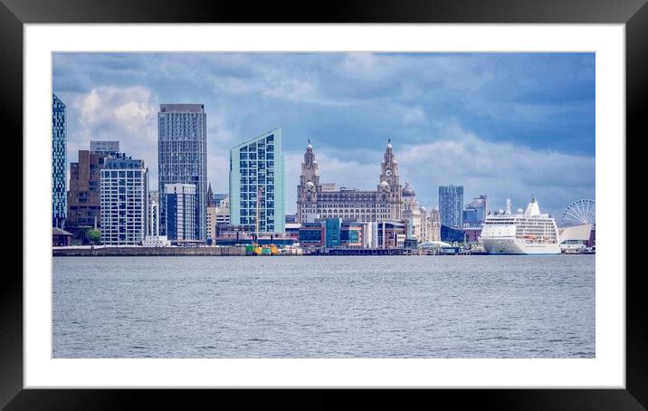 Liverpool Waterfront  Framed Mounted Print by Victor Burnside