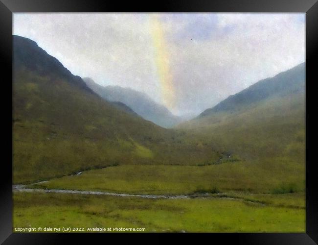 WHERE'S MY POT OF GOLD?  5 SISTERS -kintail-scotla Framed Print by dale rys (LP)
