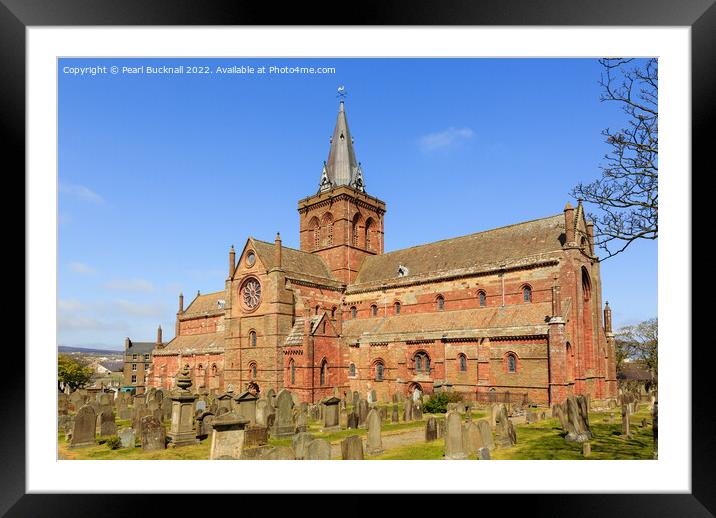 St Magnus Cathedral, Kirkwall, Orkney Isles Framed Mounted Print by Pearl Bucknall