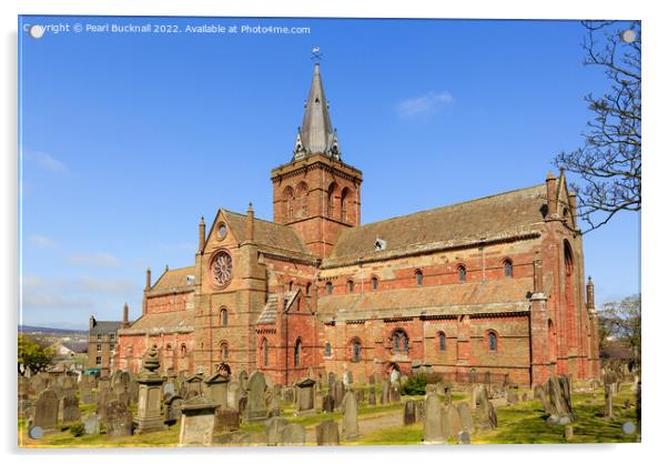 St Magnus Cathedral, Kirkwall, Orkney Isles Acrylic by Pearl Bucknall