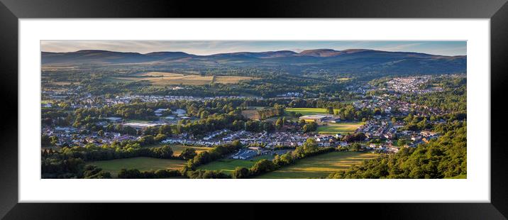 Ystradgynlais and the Brecon Beacons Framed Mounted Print by Leighton Collins
