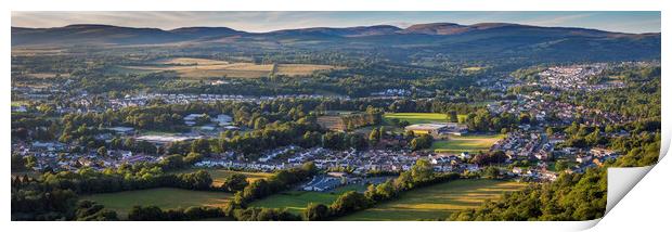 Ystradgynlais and the Brecon Beacons Print by Leighton Collins