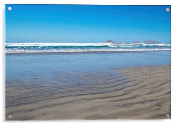 Deserted Beach Acrylic by Joyce Storey