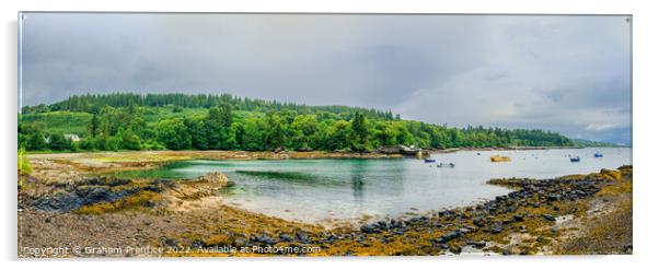 Armadale Sleat Coastline, Isle of Skye, Scotland Acrylic by Graham Prentice