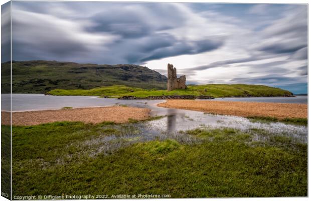 Ardvreck Castle on Loch Assynt Canvas Print by DiFigiano Photography