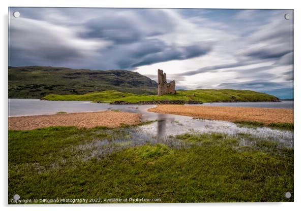 Ardvreck Castle on Loch Assynt Acrylic by DiFigiano Photography