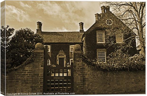 1750's House Canvas Print by Donna Collett
