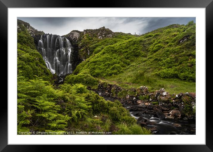 Clashnessie Falls Framed Mounted Print by DiFigiano Photography