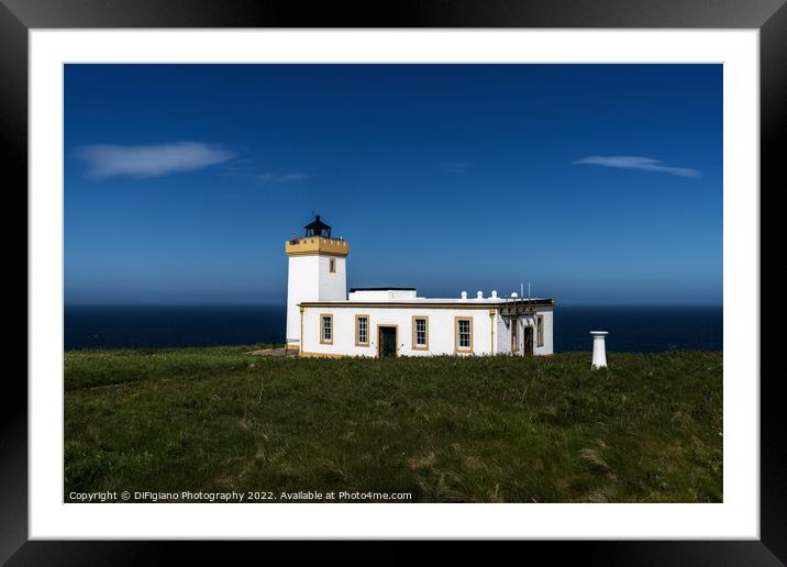 Duncansby Head Lighthouse Framed Mounted Print by DiFigiano Photography