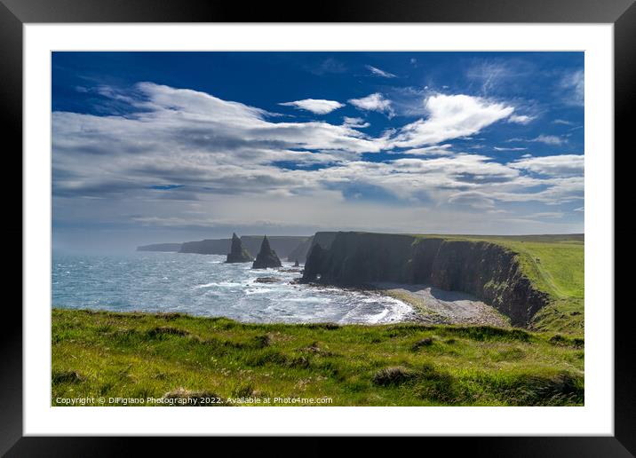 Duncansby Sea Stacks Framed Mounted Print by DiFigiano Photography
