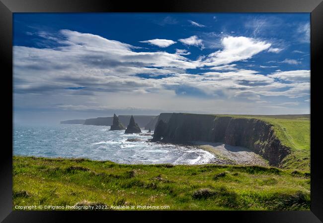 Duncansby Sea Stacks Framed Print by DiFigiano Photography