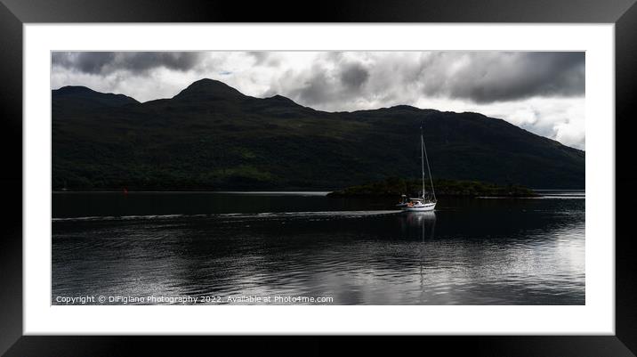 Leaving Loch Alsh Framed Mounted Print by DiFigiano Photography