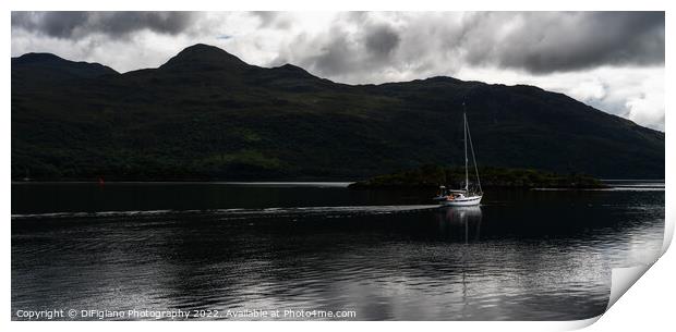 Leaving Loch Alsh Print by DiFigiano Photography