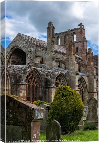 Melrose Abbey Canvas Print by DiFigiano Photography