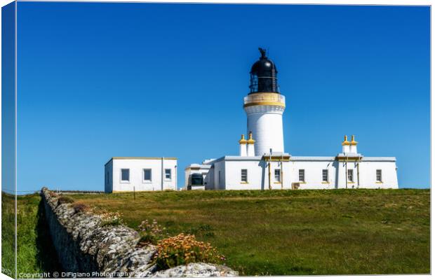 Noss Head Lighthouse Canvas Print by DiFigiano Photography