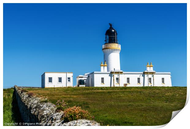 Noss Head Lighthouse Print by DiFigiano Photography