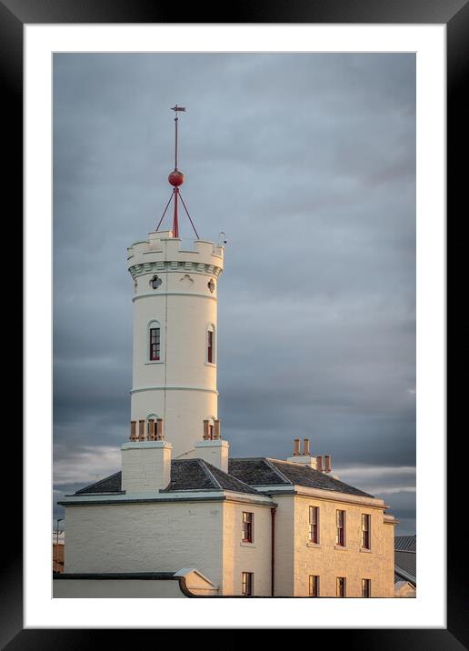 Majestic Lighthouse on Scottish Coast Framed Mounted Print by DAVID FRANCIS