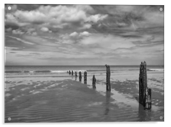 Brancaster Beach Acrylic by Simon Curtis