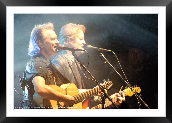 "Harmonious Melodies: Captivating Gowan Live Conce Framed Mounted Print by Ken Oliver