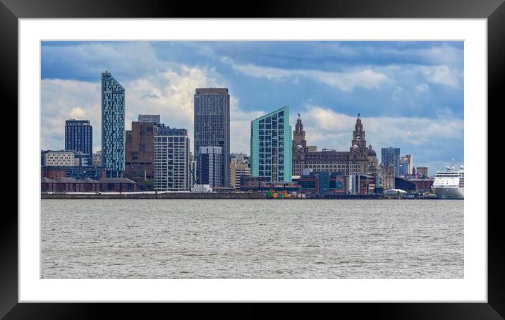Liverpool Waterfront  Framed Mounted Print by Victor Burnside