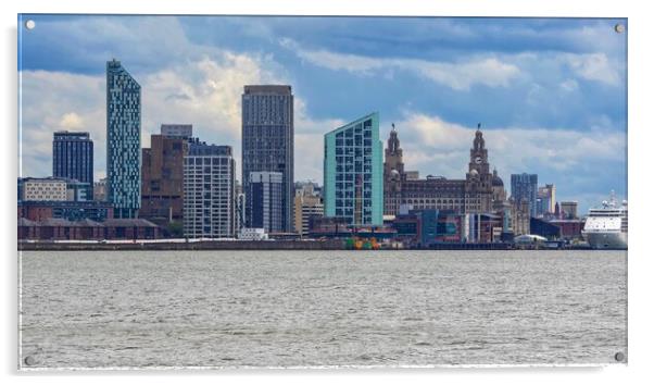 Liverpool Waterfront  Acrylic by Victor Burnside
