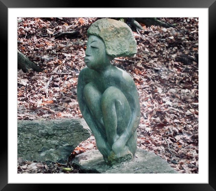 Statue of a woman Framed Mounted Print by Stephanie Moore