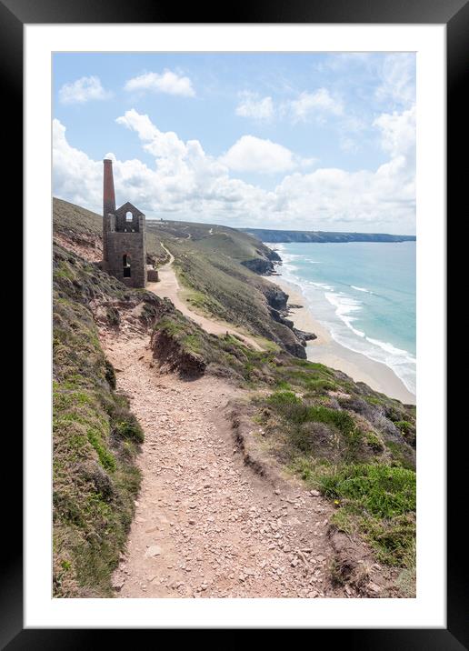 Wheal Coates, Cornwall Framed Mounted Print by Graham Custance