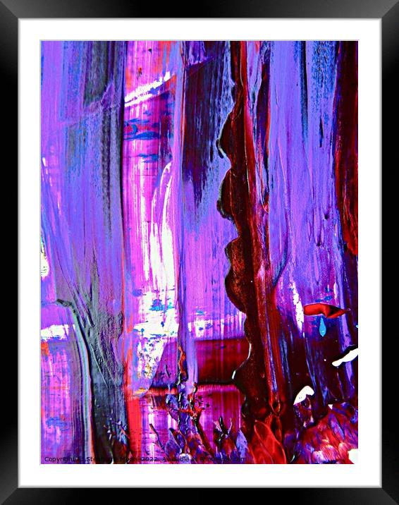 Abstract 287 Framed Mounted Print by Stephanie Moore
