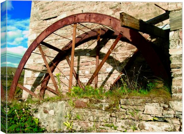 Water wheel at Corrigan's Mill Canvas Print by Stephanie Moore