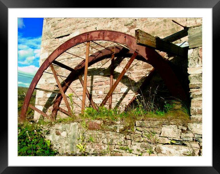 Water wheel at Corrigan's Mill Framed Mounted Print by Stephanie Moore