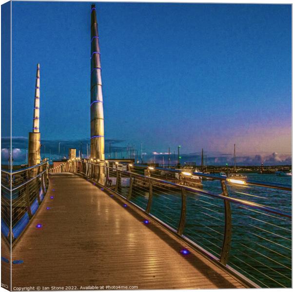 Harbour walk  Canvas Print by Ian Stone
