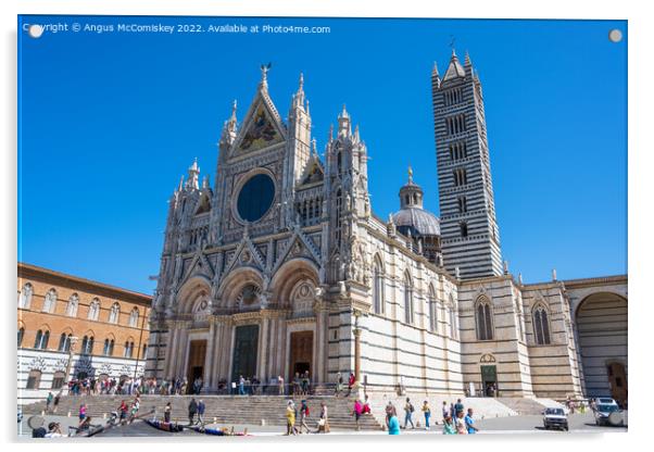Duomo di Siena, Tuscany, Italy Acrylic by Angus McComiskey