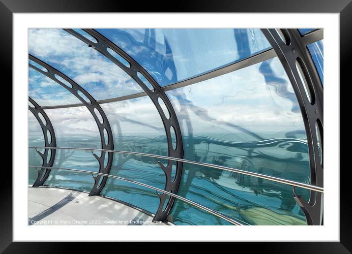 View from British Airways I360 Brighton  Framed Mounted Print by Mark Draper