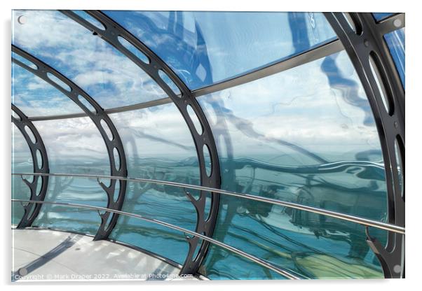 View from British Airways I360 Brighton  Acrylic by Mark Draper