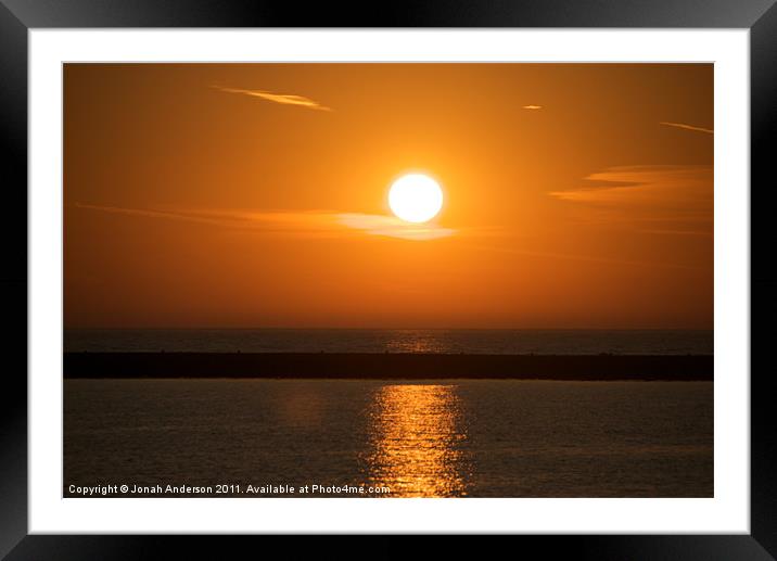 Sunrise on lake Michigan Framed Mounted Print by Jonah Anderson Photography