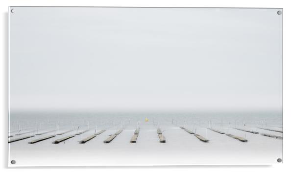 Whitstable Oyster Beds Acrylic by Mark Jones