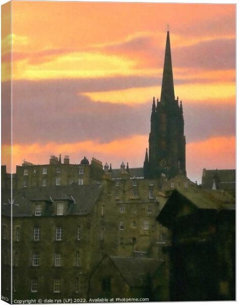 EDINBURGH OLD TOWN Canvas Print by dale rys (LP)