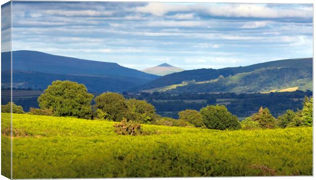 Sugarloaf mountain in Abergavenny Canvas Print by Leighton Collins