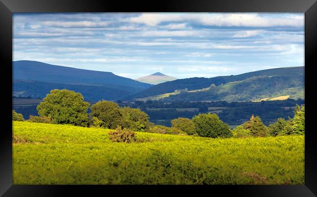Sugarloaf mountain in Abergavenny Framed Print by Leighton Collins