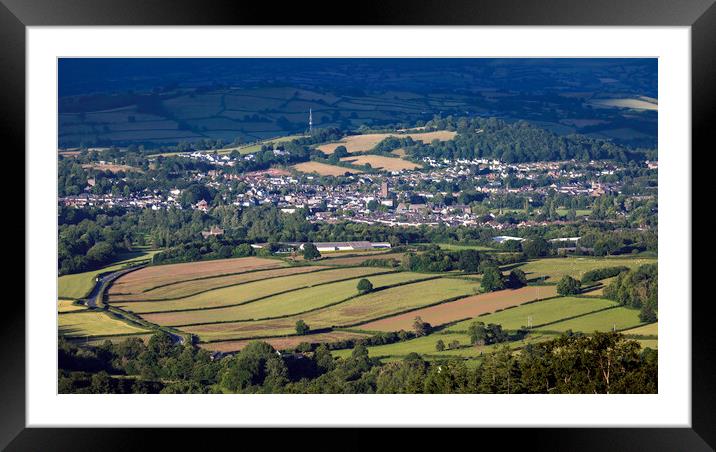 Brecon Town in South Wales Framed Mounted Print by Leighton Collins